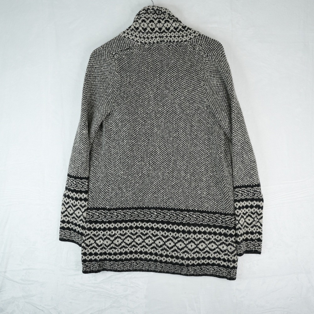 Lucky Brand Cardigan Womens S Aztec Geometric Shawl Sweater Southwestern Boho - Picture 3 of 13